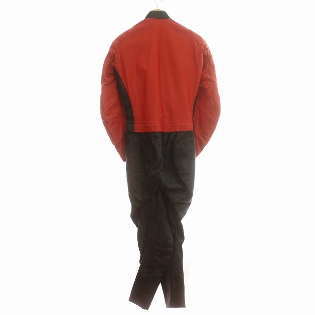 クシタニ HAMAMATSU バイク レザー レーシングスーツ つなぎ L 赤 黒 /☆G ■GY09 メンズ クシタニ HAMAMATSU バイク レザー レーシングスーツ つなぎ L