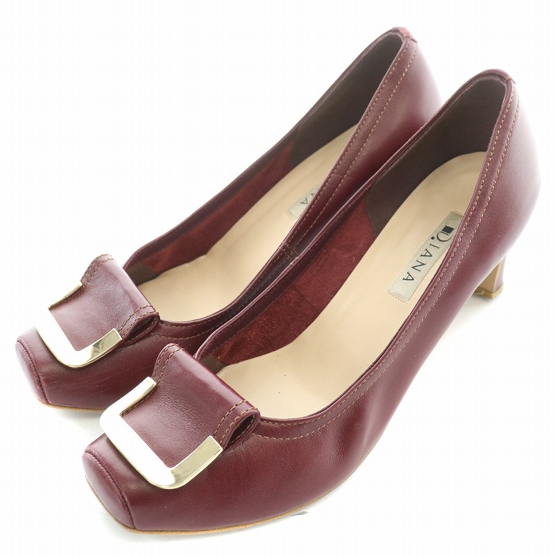 新品⬛︎DIANA⬛︎ダイアナ⬛︎スクエアトゥパンプス⬛︎チャンキーヒール⬛︎ブラウン ファッション通販 ファッション 新品⬛︎DIANA⬛︎ダイアナ