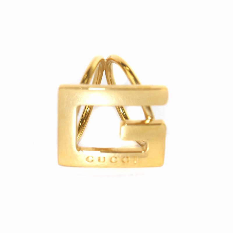 グッチ GUCCI スカーフリング ロゴ ゴールド色 /AN1 □OH □GY07