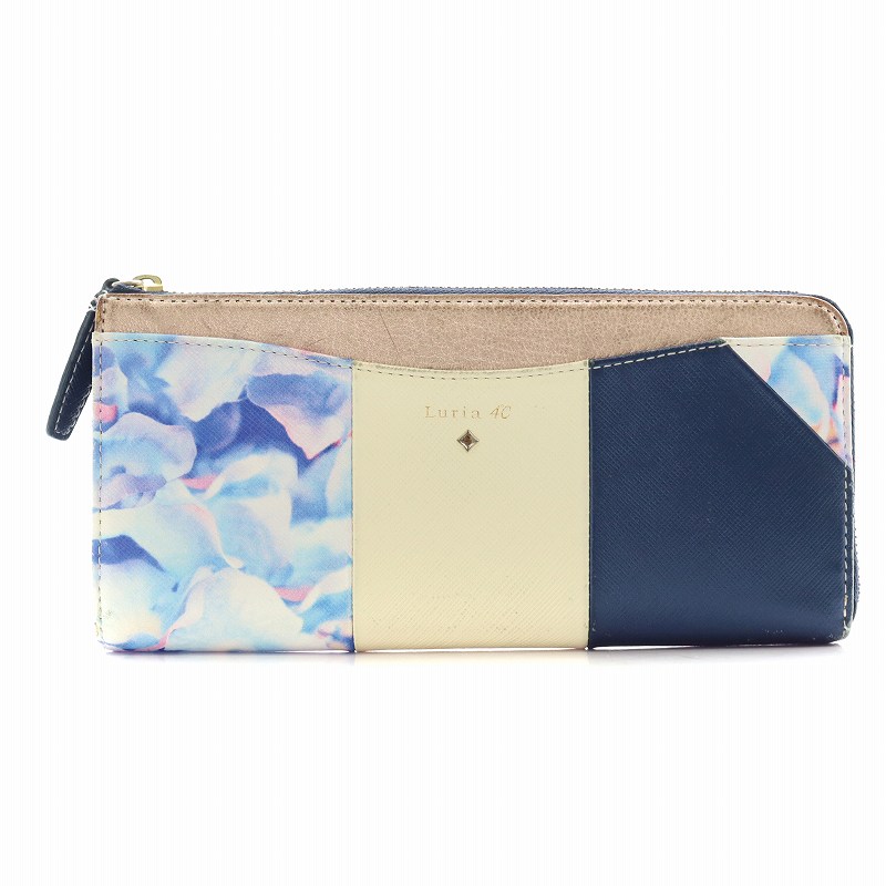 ヨンドシー 4℃ ルリアヨンドシー Luria 4°C 長財布 L字ファスナー 小銭