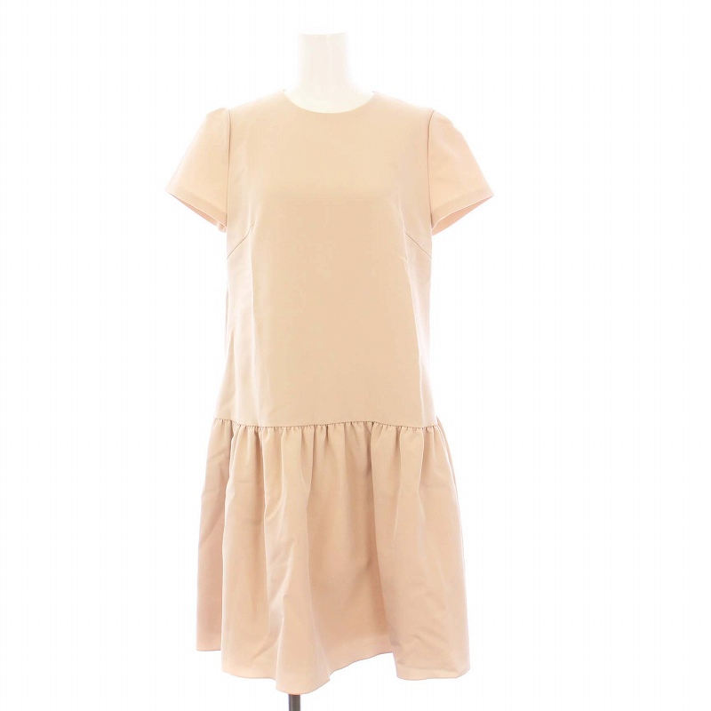 まろFOXEY New Yorkマットストレッチグログランワンピース38 フォクシーニューヨーク FOXEY NEW YORK マットストレッチグログラン