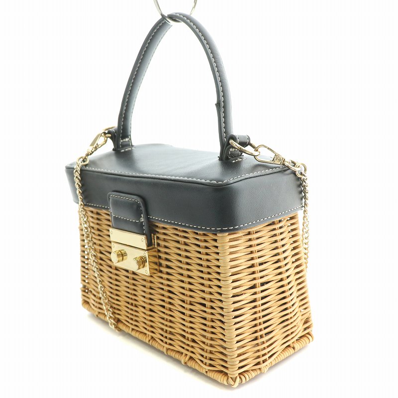 ザラ ZARA 2WAY かごバッグ カゴバッグ ハンドバッグ ショルダー