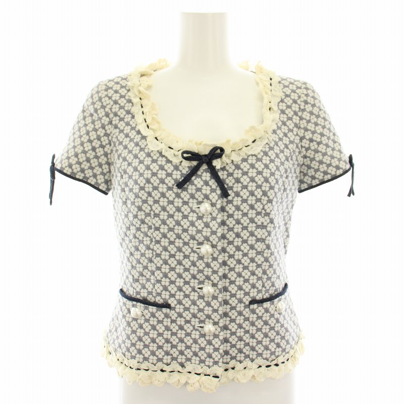 Rene TISSUE ジャケット Rene tissue ルネ ジャケット ネイビー