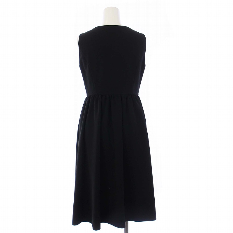 フォクシーブラックノースリーブ ワンピース L FOXEY（フォクシー）/ ノースリーブワンピース 黒 フォクシーブラック