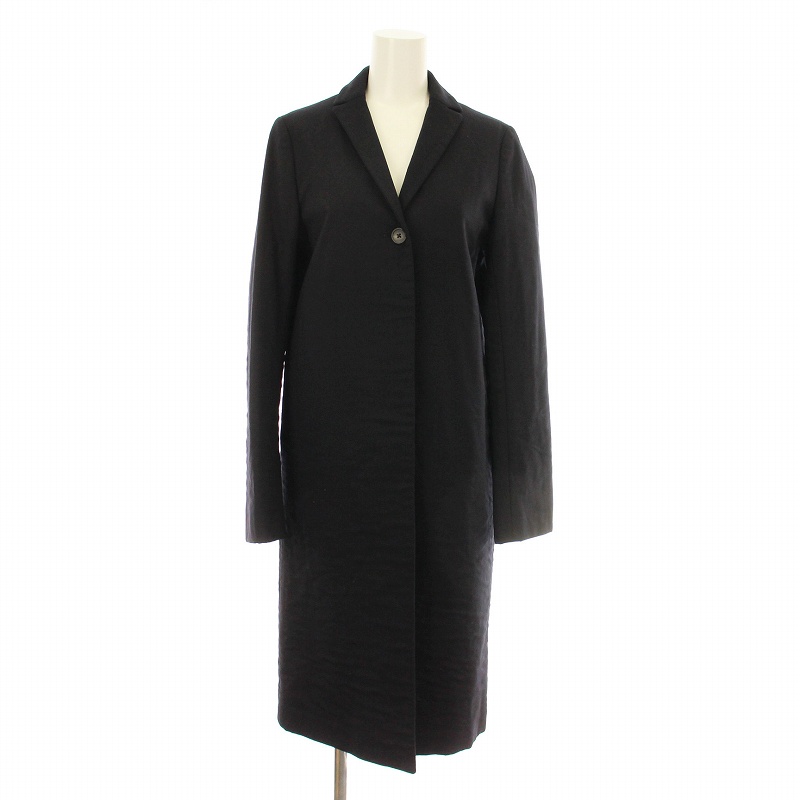 JIL SANDER ブラック ロングコート34
