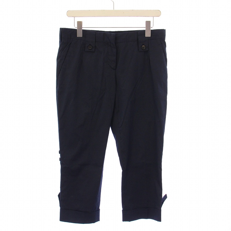 プラダ PRADA テーパードパンツ スラックス ジップフライ クロップド丈