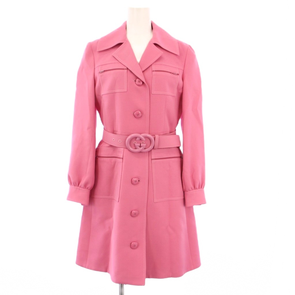 未使用品 グッチ GUCCI タグ付き トレンチコート アウター ロング GG