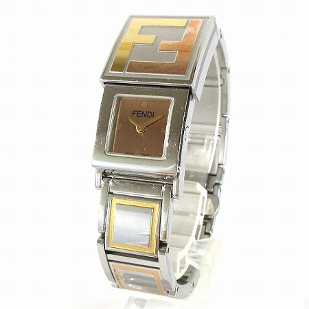 フェンディ Fendi デュアルタイム 腕時計 バングル ウォッチ Ss レディース 0 ベクトルパーク