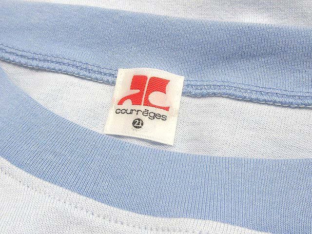 クレージュ courreges Tシャツ カットソー ロゴ プリント 半袖