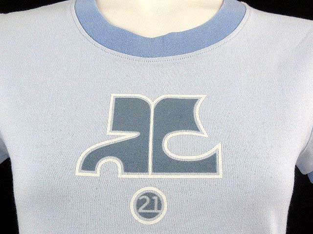 クレージュ courreges Tシャツ カットソー ロゴ プリント 半袖