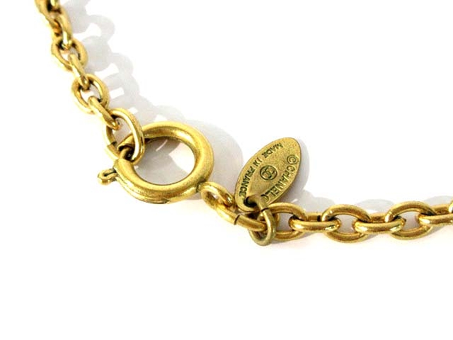 シャネル CHANEL ネックレス ペンダント ココマーク ひし形 ゴールド