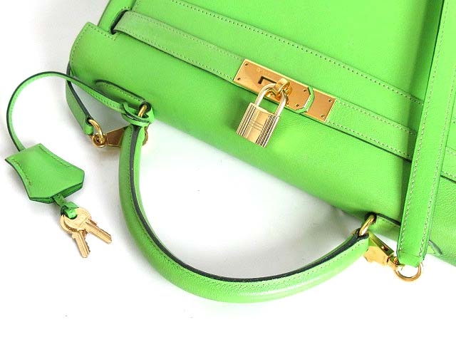 エルメス HERMES ケリー 32 ヴォーガリバー レザー 内縫い ○X 刻印