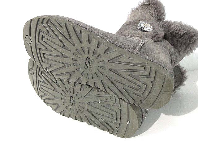 アグ オーストラリア ムートンブーツ グレー レディース ベイリーボタンブリング アグ オーストラリア UGG australia ムートン ブーツ ベイリー