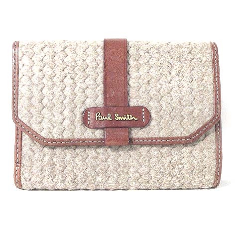 ポールスミス Paul Smith 財布 三つ折り ウール レザー 茶色 ベージュ メンズ レディース 0 ベクトルパーク ポールスミス Paul Smith 財布 三つ折り ウール レザー 茶色 ベージュ メンズ レディース 0 ベクトルパーク