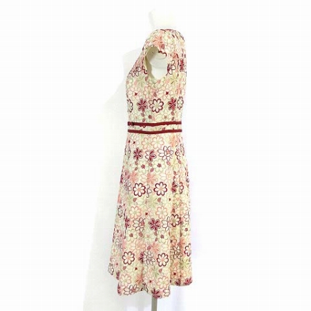 トッカ TOCCA 15AW 美品 ワンピース ドレス GAZANIA OPTOGA0260 半袖 