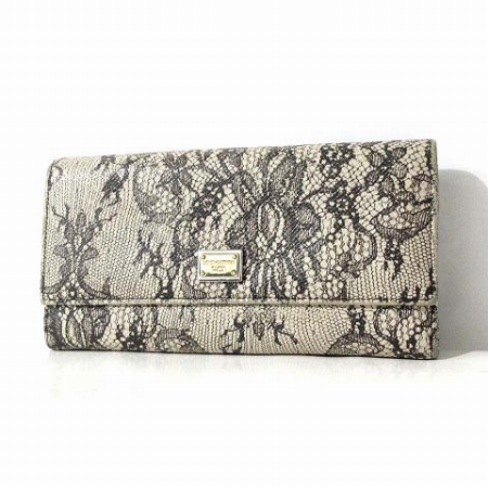 アンドドルチェ&ガッバーナ ドルガバ & DOLCE&GABBANA 財布 長財布 二  