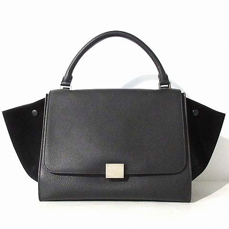 セリーヌ CELINE 美品 ハンド バッグ ショルダー 2WAY トラペーズ 