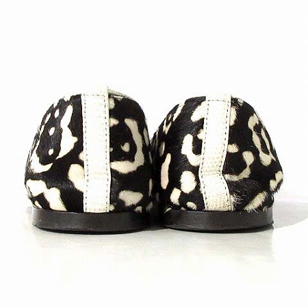 FENDIレオパード柄ハラコパンプス