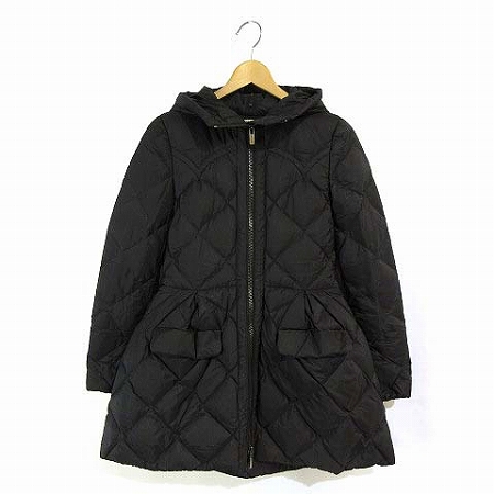 ミュウミュウ miumiu 14AW ダウン コート キルティング フード フレア  