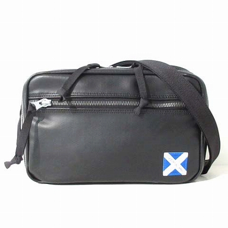 美品　ラゲッジレーベル ニューライナー メッセンジャーバッグ 　拡張　青バッテン LUGGAGE LABEL ラゲッジレーベル ニューライナー ショルダー