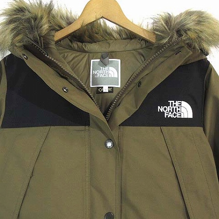 ザノースフェイス The North Face マウンテン ダウン コート Mountain Down Coat Ndw915 ゴアテックス フェイク ファー カーキ M レディース 0 ベクトルパーク