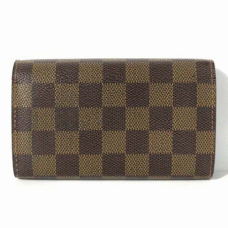 ルイヴィトン Louis Vuitton 財布 二つ折り ダミエ ポルトフォイユ トレゾール N L字ファスナー 茶 メンズ レディース ユニセックス 0 ベクトルパーク