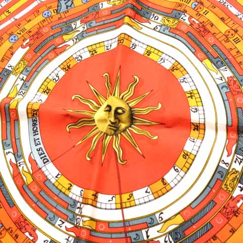 エルメス HERMES カレ40 プチカレ スカーフ DIES ET HORE 占星術 12 