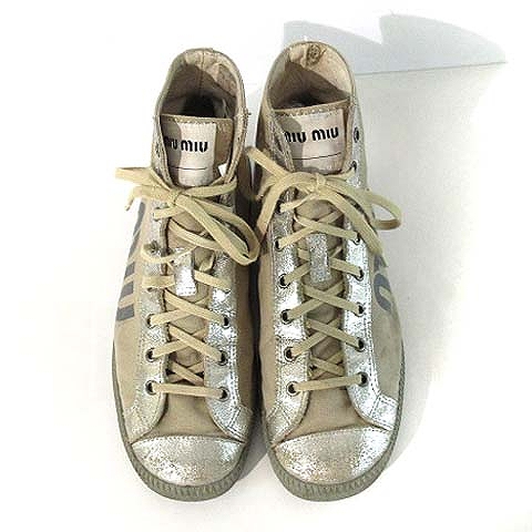 新品未使用miumiu キャンバス地 スニーカー 39（※注意点あり※） 楽天市場】ミュウミュウ MIUMIU ニューバランス 24SS スウェード 530