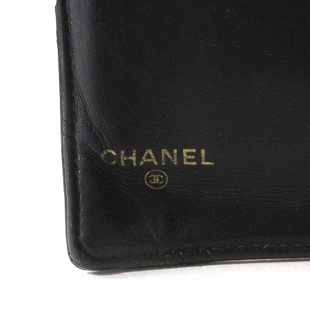 シャネル CHANEL エナメル 財布 二つ折り ココマーク パテント レザー
