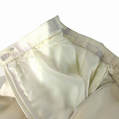 バジーレ BASILE 28 スカート ロング 裾フレア マーメイド レザー 羊革 
