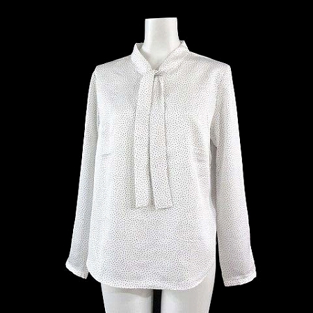 アンタイトル Untitled ブラウス ボウタイ シフォン 長袖 ドット 白 0 トップス レディース 0 ベクトルパーク アンタイトル Untitled ブラウス ボウタイ シフォン 長袖 ドット 白 0 トップス レディース 0 ベクトルパーク