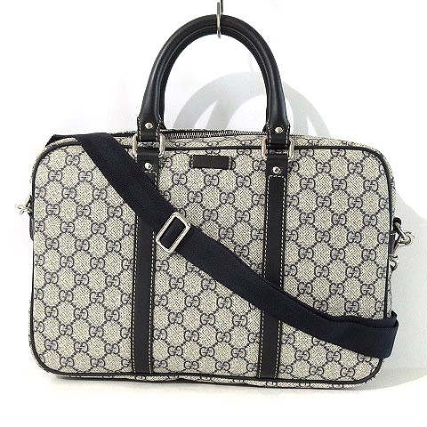 グッチ GUCCI 美品 ビジネス バッグ ブリーフケース GGスプリーム 