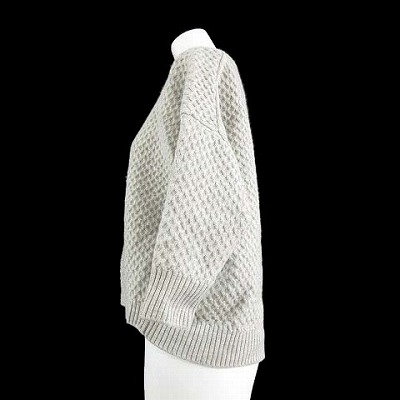 イリアンローブ iliann loeb ニット セーター クルーネック アラン模様  