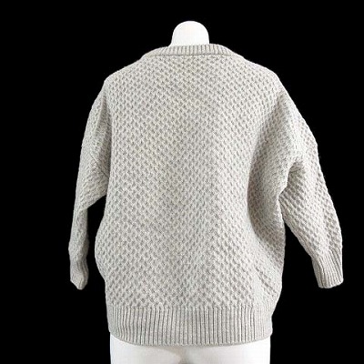 イリアンローブ iliann loeb ニット セーター クルーネック アラン模様  