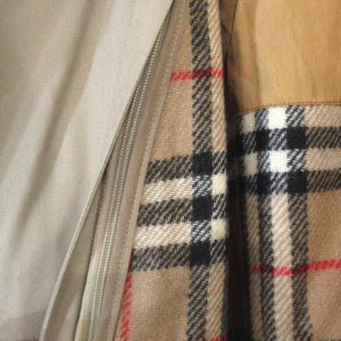 バーバリーロンドン ロングコート ノバチェック ウール シャドーホースエポレット バーバリーズブルーレーベル ノバチェック ウール ミドル 比翼 コート 38