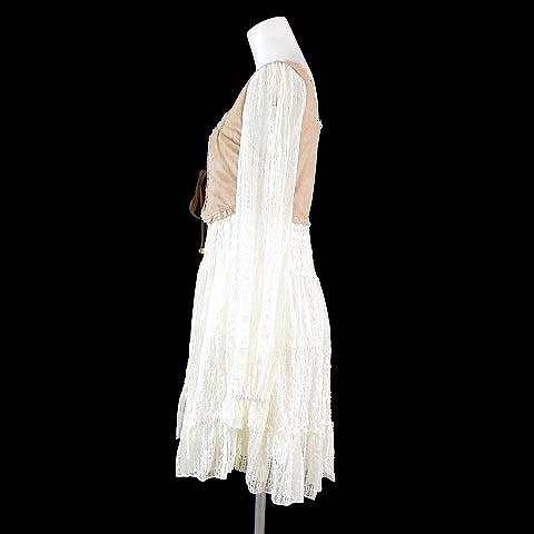 LIZ LISA 希少 新品 タグ付き レースチュニック 五分袖 ホワイト