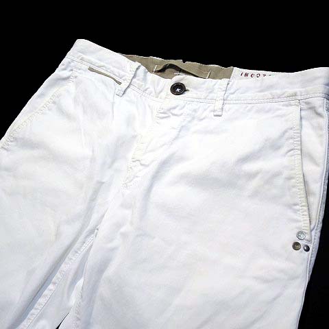 インコテックス INCOTEX パンツ チノパン ヴィンテージ加工 コットン