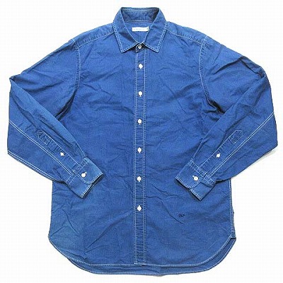 サイ ベーシックス Scye Basics シャツ カジュアル 長袖 ブルー 40 5115 トップス Vgps メンズ 0 ベクトルパーク
