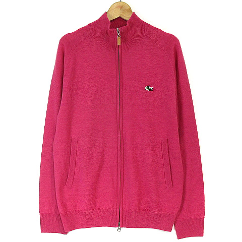 ラコステ Lacoste ニット カーディガン ハイネック ジップアップ ウール 長袖 ピンク 3トップス Vgpt メンズ 0 ベクトルパーク
