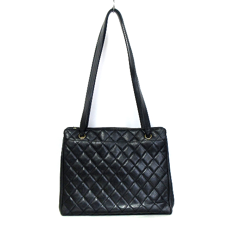 シャネル Chanel マトラッセ キャビアスキン トートバッグ ショルダー レザー ボールチャーム ココマーク 黒 鞄 レディース 0 ベクトルパーク