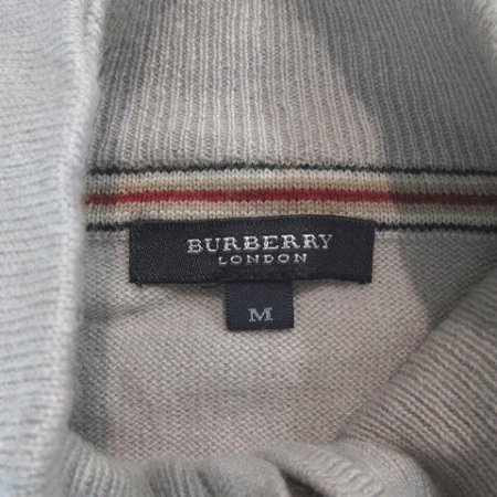 バーバリーロンドン TBロゴ刺繍ハイゲージニット セーター メンズ M  