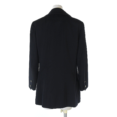 超希少品！♥ CHANEL　フリンジの黒ジャケットCCボタン　超人気の完売商品！ シャネル CHANEL ジャケット テーラード ダブル ココマーク