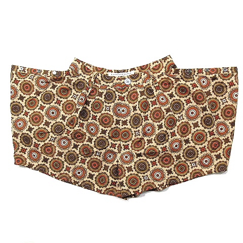 スナオクワハラ Sunao Kuwahara ショートパンツ キュロット 総柄 変形 ベージュ M ボトムス レディース 0 ベクトルパーク