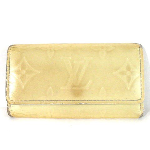 ルイヴィトン Louis Vuitton ミュルティクレ4 ヴェルニ キーケース 4連 M ホワイト系 メンズ レディース 0 ベクトルパーク