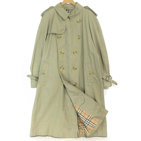 バーバリーズ Burberrys トレンチコート ロング 裏地 ノバチェック カーキ系 アウター メンズ 0 ベクトルパーク
