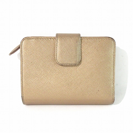 プラダ PRADA 財布 サフィアーノ メタル 二つ折り コンパクト  