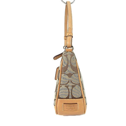 コーチ　COACH　キャンバスレザー　ミニハンドバッグ　6094 Coach Signature Demi mini Pouch Hand Bag Canvas Leather