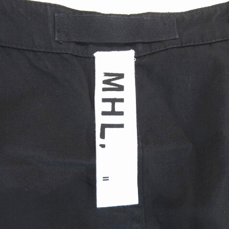 マーガレットハウエル Mhl 19ss ワンピース ロング マキシ丈 ノースリーブ 595 コットン 黒 ブラック 2 レディース 0 ベクトルパーク