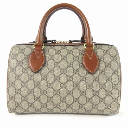 グッチ GUCCI ボストン バッグ ハンド ショルダー 2WAY GGスプリーム 