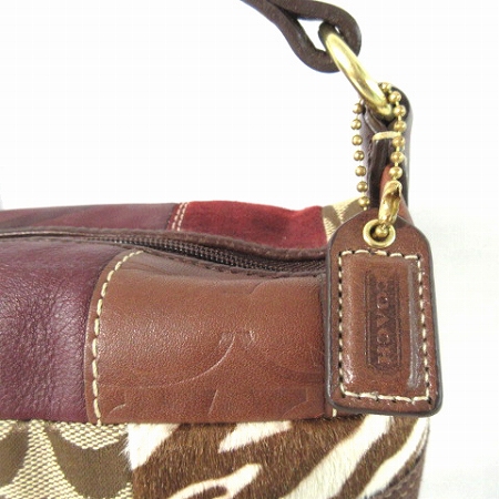 COACH コーチ パッチワーク ミニバッグ バニティポーチ coach バニティポーチ パッチワーク 新品